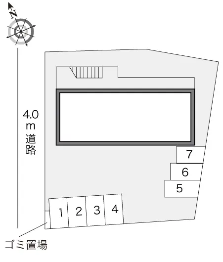 ★手数料０円★鎌ケ谷市初富本町　月極駐車場（LP）